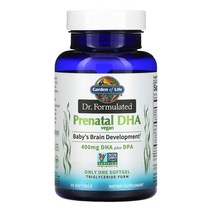 가든오브라이프 Prenatal DHA 400mg 30정 오메가3 DPA 불포화지방, 1개, 기본