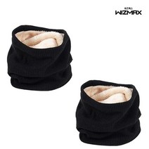 1+1 부드러운 촉감 겨울 방한 골지라운드 넥워머 골프 등산 낚시 스포츠 아웃도어 목토시, 아이보리2개