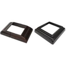 합성목재 난간부자재 하부캡 (주물) 개당단가, 120mm x 120mm용