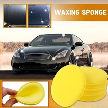 방진패드 카오디오음향기기 자동차스피커 자동차 폼 스폰지 왁스 애플리케이터 청소 디테일링 패드 자동 소프트 케어 폴리싱 왁스 먼지 액세서리 패드 청소 스폰지 re w3g4, 24개