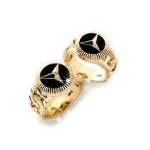 유앤미쥬얼리 14K Gold 오닉스 벤츠 체인 커플링