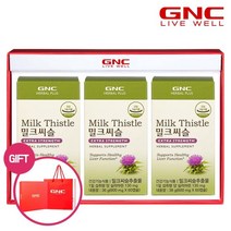 GNC 건강식품 비타민 비타민C [GNC] 밀크씨슬 트리플 세트 (60정x3개)_30174, 상세 설명 참조, 단일옵션