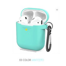 1+1 에어팟2 실리콘 케이스 에어팟프로 이어폰 구매수량만큼 증정[랜덤], 03 COLOR MINT(민트), Magico airpodscase