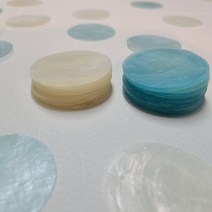 자개 모빌 만들기 자개 45mm 원형 화이트 파스텔블루
