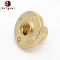 T8 리드 스크류 od 8mm 피치 2mm 리드 8mm 150mm 200mm 250mm 300mm 350mm 400mm 500mm reprap 3d 프린터 z 축용 황동 너트, 365mm long_with round nut