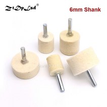 사포 그라인더 날 1X 6mm 샹크 20-40mm 패드 울 펠트 연마 버핑 휠 그라인딩 헤드 금속 로타리 공구 휠 공, 03 30mm