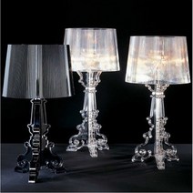 카르텔 Kartell 심플한 스탠드 아크릴 조명 램프 거실 침실 서재, 73x37cm, 레드