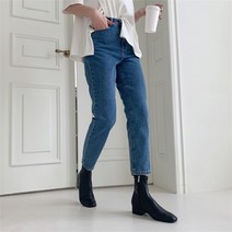 [코지23] 여자 캐주얼 어디에나 코디 가능 보이핏 코튼 데님팬츠