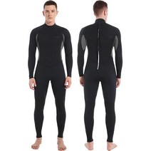 Dark Lightning Full Body Wetsuit Men and Women 3/2mm Wet Suit Womens Mens Diving Surfing Snorkeling, Men - Red-3/2mm