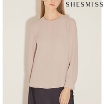쉬즈미스 퍼프 소매 라운드넥 블라우스 SWWBLM11030 393208
