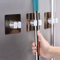 벽 부착식 주방용품걸이 청소도구 밀대 마대 홀더 1개 다용도걸이 대걸래걸이 대걸레걸이 마대걸이 마대홀더 마포걸이 밀대정리대 빗자루걸이 청소도구거치대 청소도구걸이, 상세페이지 참조, 상세페이지 참조