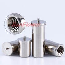 스팟용접기 50PCS M3 황동 보드 솔더 조인트 구리 열 스폿 용접 너트 스터드 50pcs, 01 M3_02 M3x5x1 (50pcs)