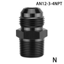 egr 밸브 AN4 AN6 AN8 AN10 ~ 1/8 1/4 3/8 1/2 3/4 NPT 오일 냉각 어댑터 범용 스트레이트 연료 호스 파이, N