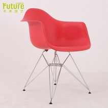 북유럽 팔걸이 암체어 오던심플 사무실 의자 스타일의 임스체어, T03-빨간색