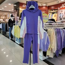 애플핑크 이런 가격이면~~ 망설이면 품절/여아전문 주니어브랜드/봄 가을/데일리룩/캐주얼룩/빠른배송/컬러블록후드+일자팬츠 상하세트 APS8R109-7954