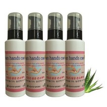 의약외품 클린핸즈케어 손소독제겔 휴대용 100ml 4개, 없음