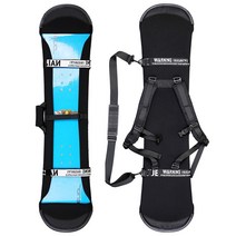 스노우보드 가방 장비 백 보드 커버 부츠 캐리어 배낭 백팩 스키 베니어 스킨 세트 스노우 어깨 만능 스노우 보호, 흑백: 싱글더블 숄더, 140x28cm