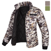 모니즈 남성용 포켓지퍼 모자이크 깔깔이 점퍼 KKA102