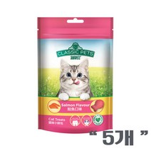 컴페니언클래식 캣트릿 고양이간식 80g 5개-연어, 단품