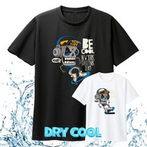 DB비쿨 드라이 반팔티 시원한 기능성 헬스 운동 프린팅 라운드 티셔츠 쿨론 빅사이즈