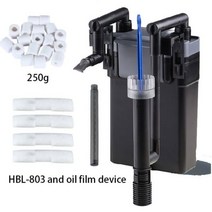 여과기 수족관 용품 구피 어항 탱크 필터 벽 마운트 배럴 외부 잔디, HBL-803 set oil, AU Adapter Plug