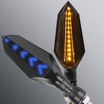 오토바이 회전 신호 빛 꼬리 점멸 LED 흐르는 물 깜박이 스즈키 GSXR 600 750 150 125 GSX-R600, 03 yellow - blue