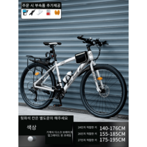 로드자전거 클래식 바이크 출퇴근 가성비 경량 입문용 성인용 싸이클, 24인치, 21단, 기본형-스포크휠-화이트