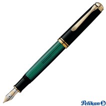 펠리컨 만년필 PELIKAN M800 그린 스트라이프 보틀 잉크 첨부, EF