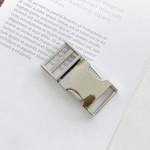 헤세드 조리개형) 금속버클 가방버클 가방부자재 리드줄버클-(내경20mm), 실버