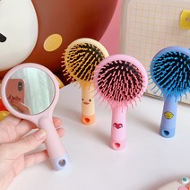 보람창고 올인원 빗거울 거울 휴대용 작은 손거울 빗거울 세트, 2.파랑