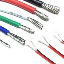 실리콘 케이블 전선 AWG PVC 2P 8 10 12 14 16 18 20 22, 실리콘(파랑)
