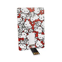 TRIBE 정품 헬로키티 Hello Kitty 클래식 디자인 카드형 USB 메모리, 8GB