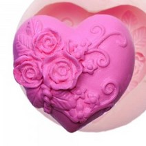 수제몰드 - 하트 볼륨 장미