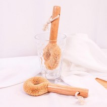 야자수 껍질로 만든 천연 주방 세척 솔 브러쉬 야자나무 [Palm Tree Bark Brush for Kitchen Dish Cup Washing]