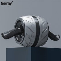 Mainwork AB 슬라이드 롤러 코어강화 복근 운동기구 뱃살 다이어트 홈트레이닝, 그레이+무릎패드