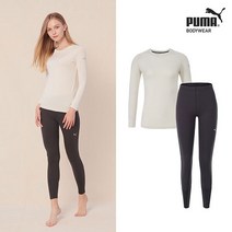 푸마 [푸마] 바디웨어 익스트림 히트 플러스 여성 웜웨어 2종 아이보리+딥블루