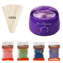 제모 왁스 트리트먼트 기계 400g 녹는 세트 6 피스 500cc cera depilatoria, 11 Purple eur