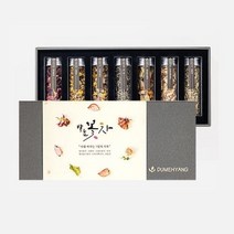 국산 발효꽃차 잎차 뿌리차 7종 차선물세트 장미 국화 메리골드 구절초 쑥 연잎 도라지 무농약 우리전통 침출차 소중한 선물용꽃차 마음안정 수면도움 가을차 겨울차, 7종 꽃차 선물세트 1개