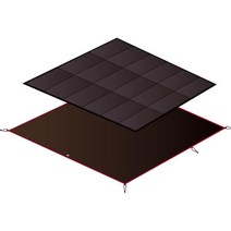 스노우피크 SDE-002RH 텐트 3인용 어메니티돔 S, [추가 용품] 매트 시트, 베이지