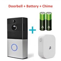 스마트 보안 초인종 호출벨 알림벨 1080p tuya wifi 비디오 모션 감지양방향 인터콤 기능 tuya 무선 비디오 도어 폰 hd 카메라 차임 90, 03 Option 3