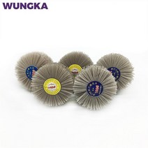 1PC Abrasive Nylon Wheel Brush Deburring Alumina Wire Flower Head Polish Grind Wood Furniture Tool, [02] 120
