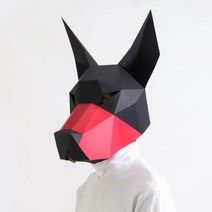 시바 쉬운종이접기 페이퍼 토이 크래프트 도안 수업 종이인형 2평 방꾸미기 벽인테리어, 도베르만