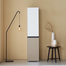 미자크 리버스 틈새수납장 / 주방수납장 비스포크 오브제 다용도 부엌 수납장 속깊은 키큰 장 냉장고 세탁기 옆 250 300 350 400, 애쉬베이지, 일반형