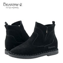 [국내 매장판] 베어파우 [와이컨셉]베어파우BEARPAW 키높이 여성 스웨이드부츠 BIANCA비앙카 블랙 K3366001 320658