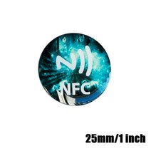 rfid RFID 태그 NFC 에폭시 패시브 비접촉 스티커 소셜 미디어용 25mm 13 56MHz, NFC003-25MM