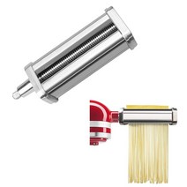 칼국수제면기 가정용 제면 자동 업소용 국수제조기 KitchenAid 데스크탑 믹서 국수 프레스 3 피스 세트 KA 일반 고기 분쇄기 소시지 기계 액세서리에 적합, [03] Thin noodles