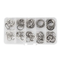 특수 와샤100Pcs M8-M18 304 스테인레스 스틸 내부 외부 C 클립 와셔 스냅 유지 링 Circlip 구색 키트