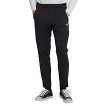 푸마 베이직 로고 트레이닝 팬츠 블랙