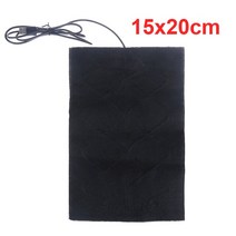 5V USB 따뜻한 페이스트 패드 탄소 섬유 난방 바디 워머 빠른 필름 전기 겨울 적외선 열 매트, 02 15cm x 20cm