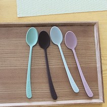 국내제작 윙커 파스텔 실리콘 스푼 4color, 그레이